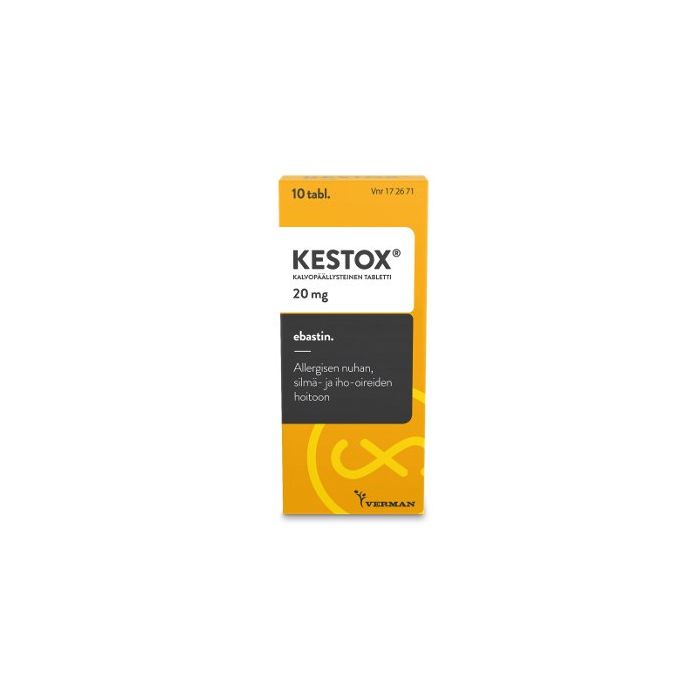 KESTOX tabletti, kalvopäällysteinen 20 mg 10 fol kuva 2