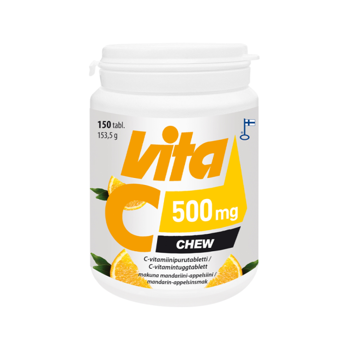 Vita C Chew 500 mg 150 tabl kuva 2