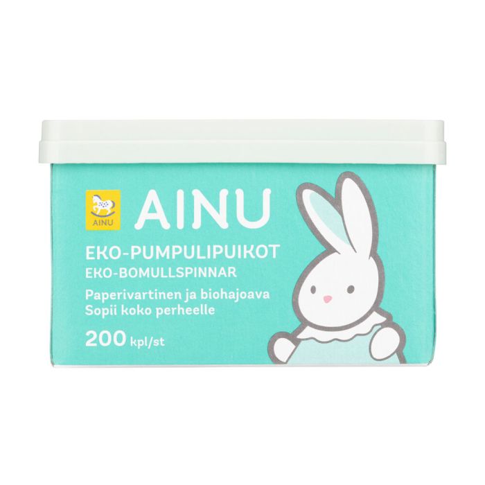 1000016044_Ainu_Eko_pumpulipuikot_200_kpl_pakkauskuva_Pakkauskuva25107_jpg