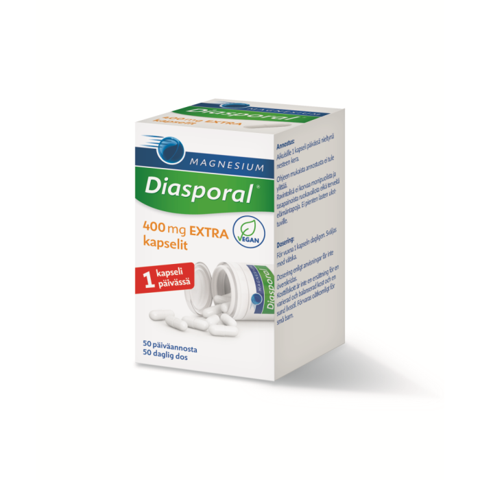 1000018237_Diasporal_magnesium_400_Extra_kaps_50_kpl_pakkauskuva_Pakkauskuva23233_jpg