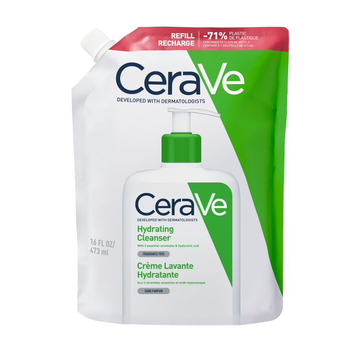 CeraVe Hydrating Cleanser täyttöpakkaus 473 ml kuva 3