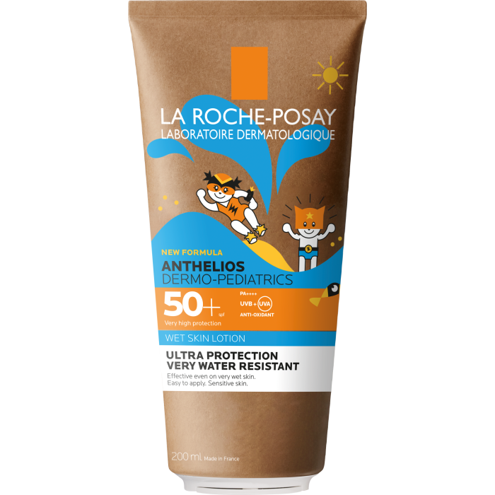 LRP ANTHELIOS WET SKIN SPF50+ aurinkosuojaemulsio lapsille 200 ml kuva 3