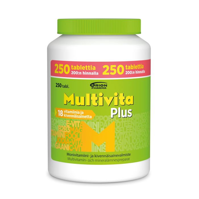 Multivita Plus monivitamiini kampanjapakkaus 250 tabl kuva 2