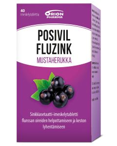 POSIVIL FLUZINK MUSTAHERUKKA IMESKELYTABLETTI 40 TABL