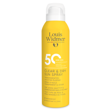 Widmer Clear & Dry Sun spray 50 200 ml