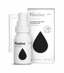 Apteq Fluzinc suusuihke salmiakki 25 ml