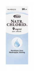 NATR. CHLORID. 9 mg/ml nenätipat, liuos 20 ml