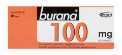 BURANA 100 mg purukaps, pehmeä 30 fol