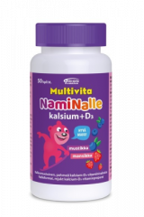 MULTIVITA NALLE KALSIUM+D3 100 MG/5 MCG 50 TABL