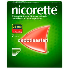 NICORETTE depotlaastari 25 mg/16 h 7 kpl