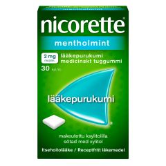NICORETTE MENTHOLMINT 2 mg lääkepurukumi 30 fol